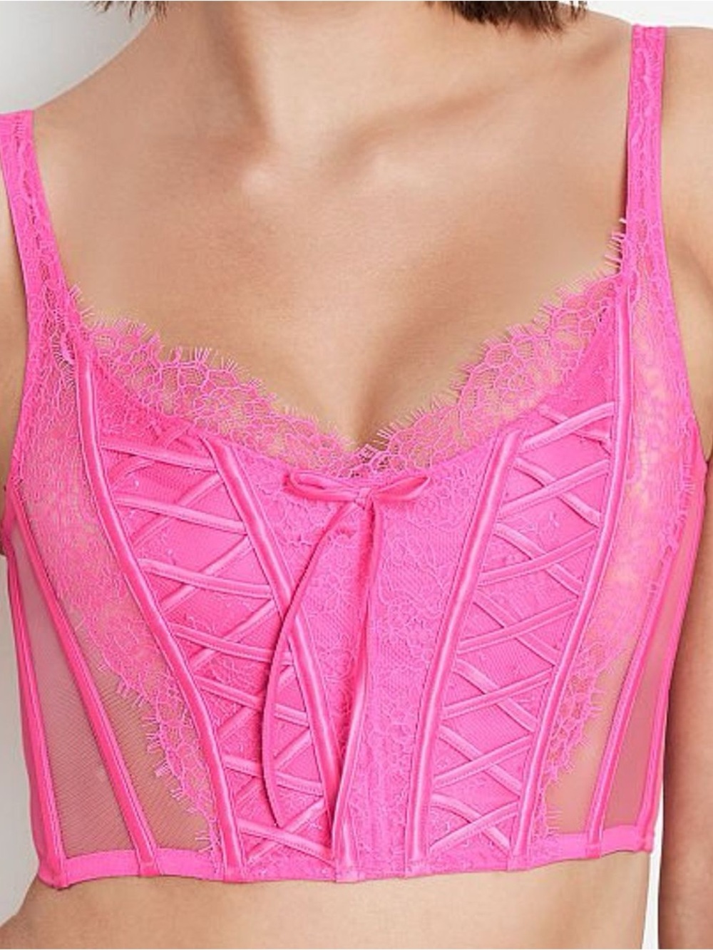 Victoria’s Secret Pink Lace Bustier